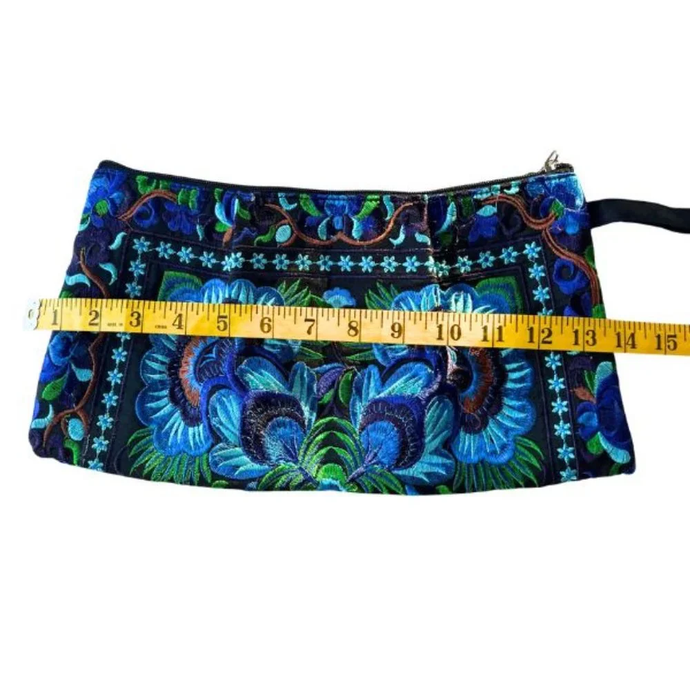 Thai Hand Crafted Artisan Embroidered Clutch